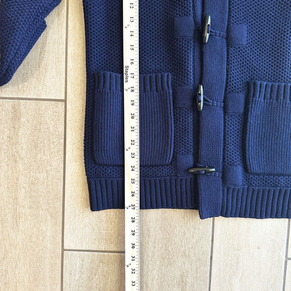 Banana Republic Mens Heritage Wool Blend Cardigan Small Preppy Fisherman Heavy - Picture 8 of 9